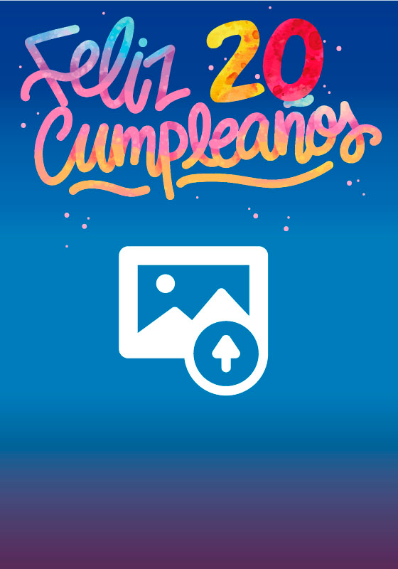 Poster con nombre feliz cumpleaños - TenVinilo