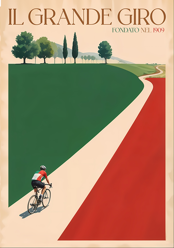 Poster ciclismo il grande giro - TenVinilo