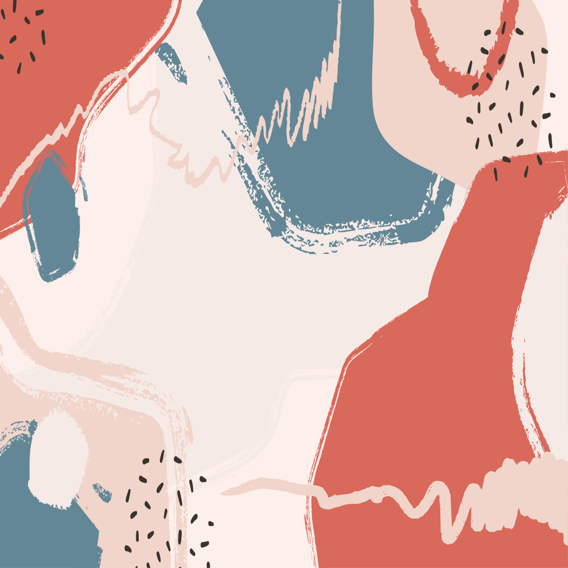 Poster salón formas de arte abstracto - TenVinilo