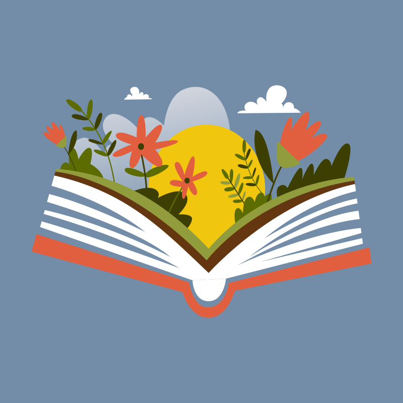Poster de flores libro de apertura - TenVinilo