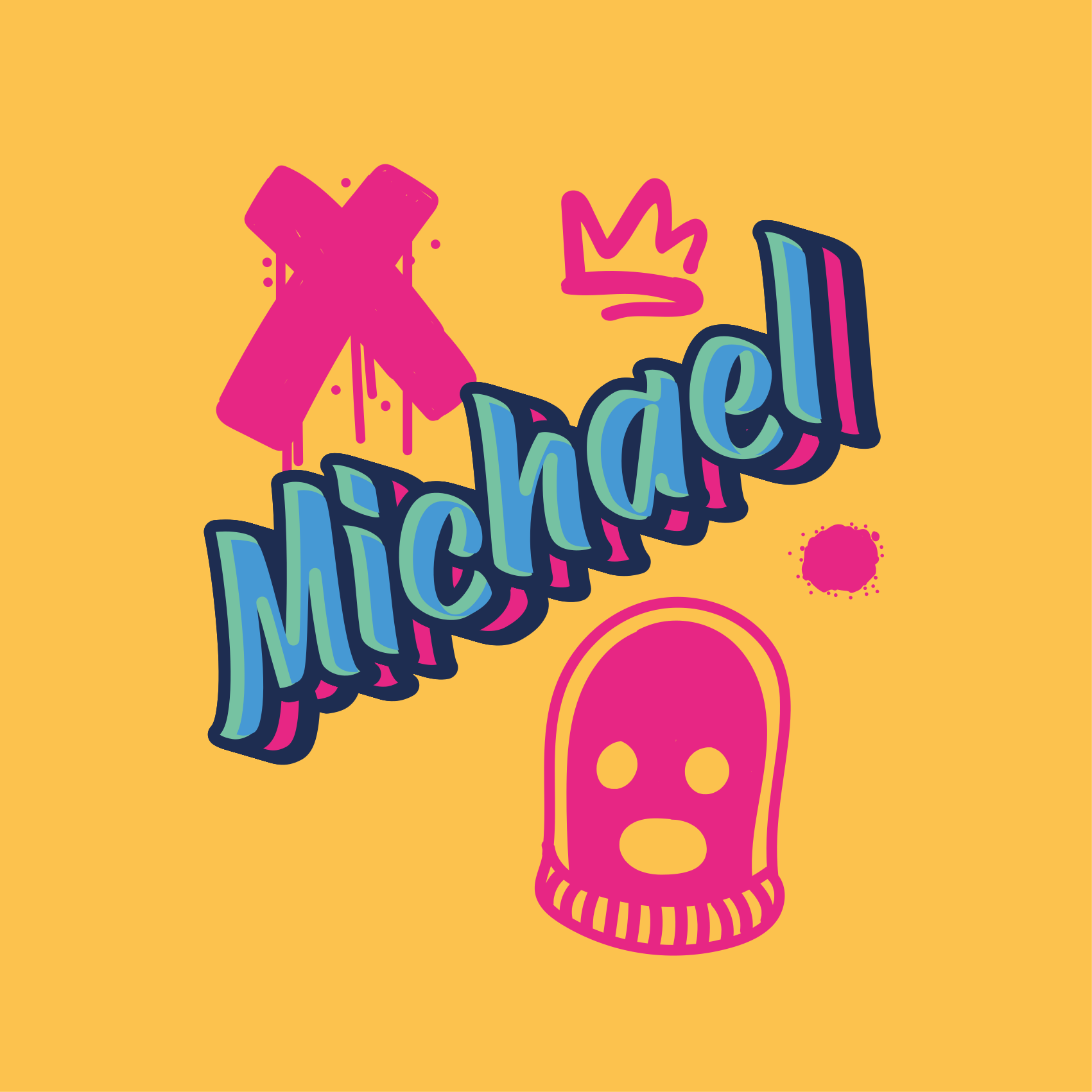 Poster habitación juvenil expresión en letras negras - TenVinilo