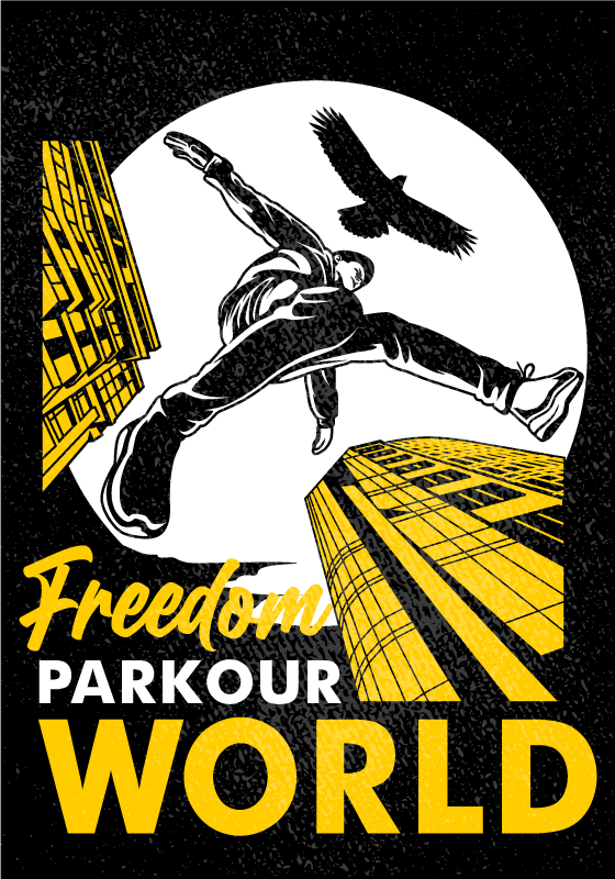 Poster deporte parkour en el mundo - TenVinilo