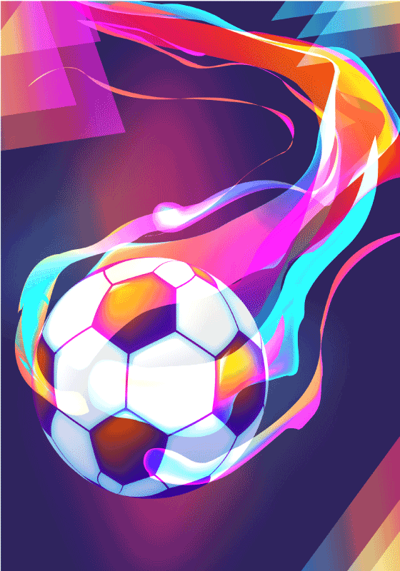Poster fútbol y voetbal decoración para tu hogar - TenVinilo