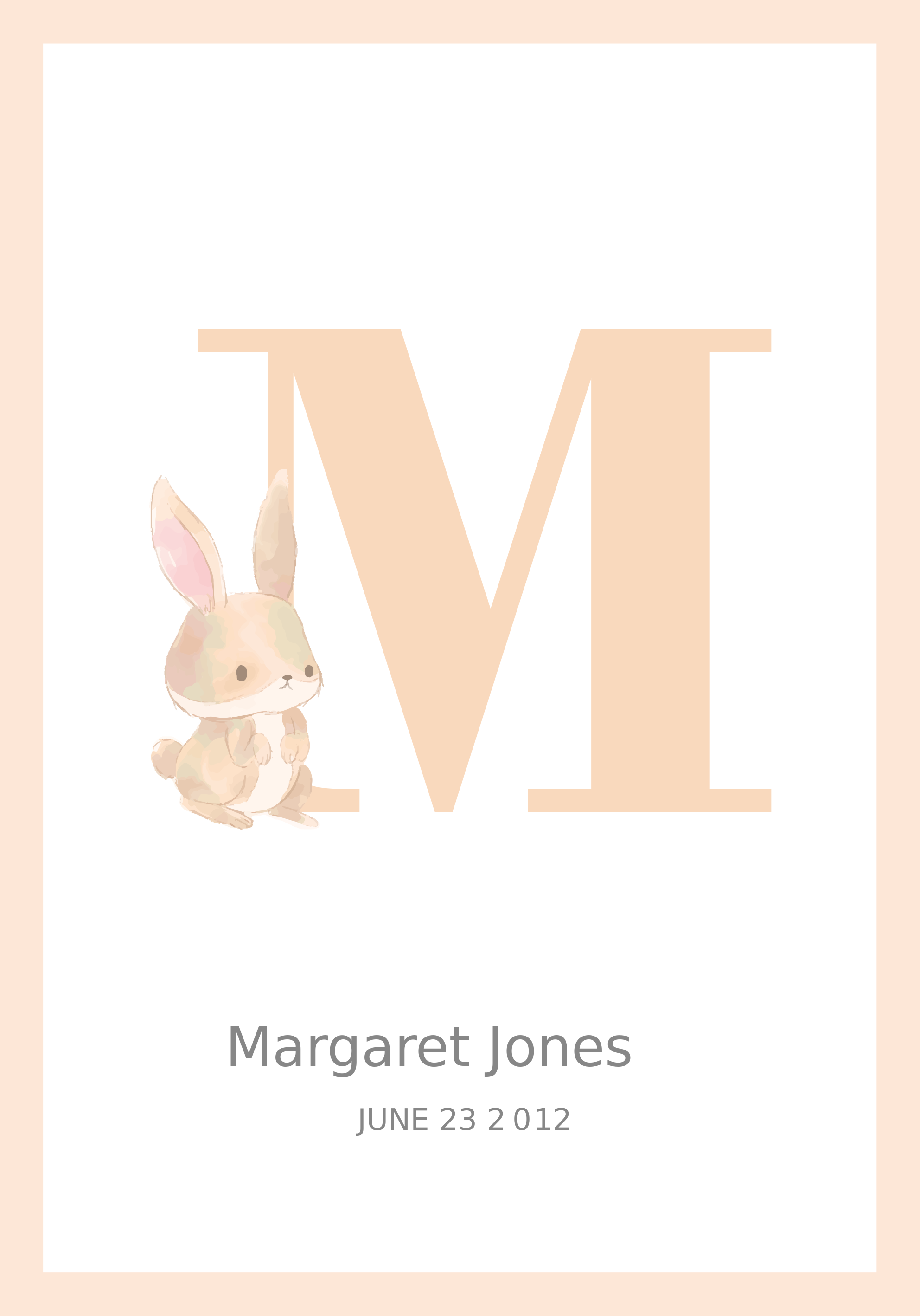 Cartel personalizable inicial personalizado - TenVinilo