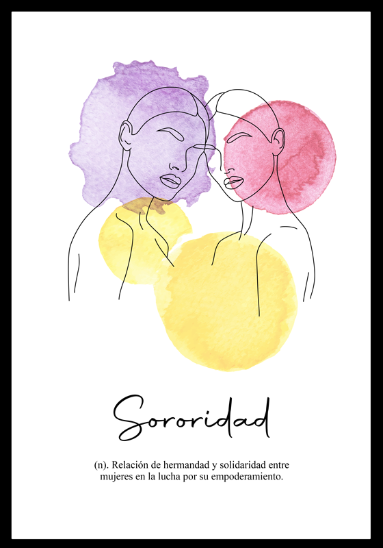 Poster salón definición de sororidad: El concepto de sororidad se - TenVinilo