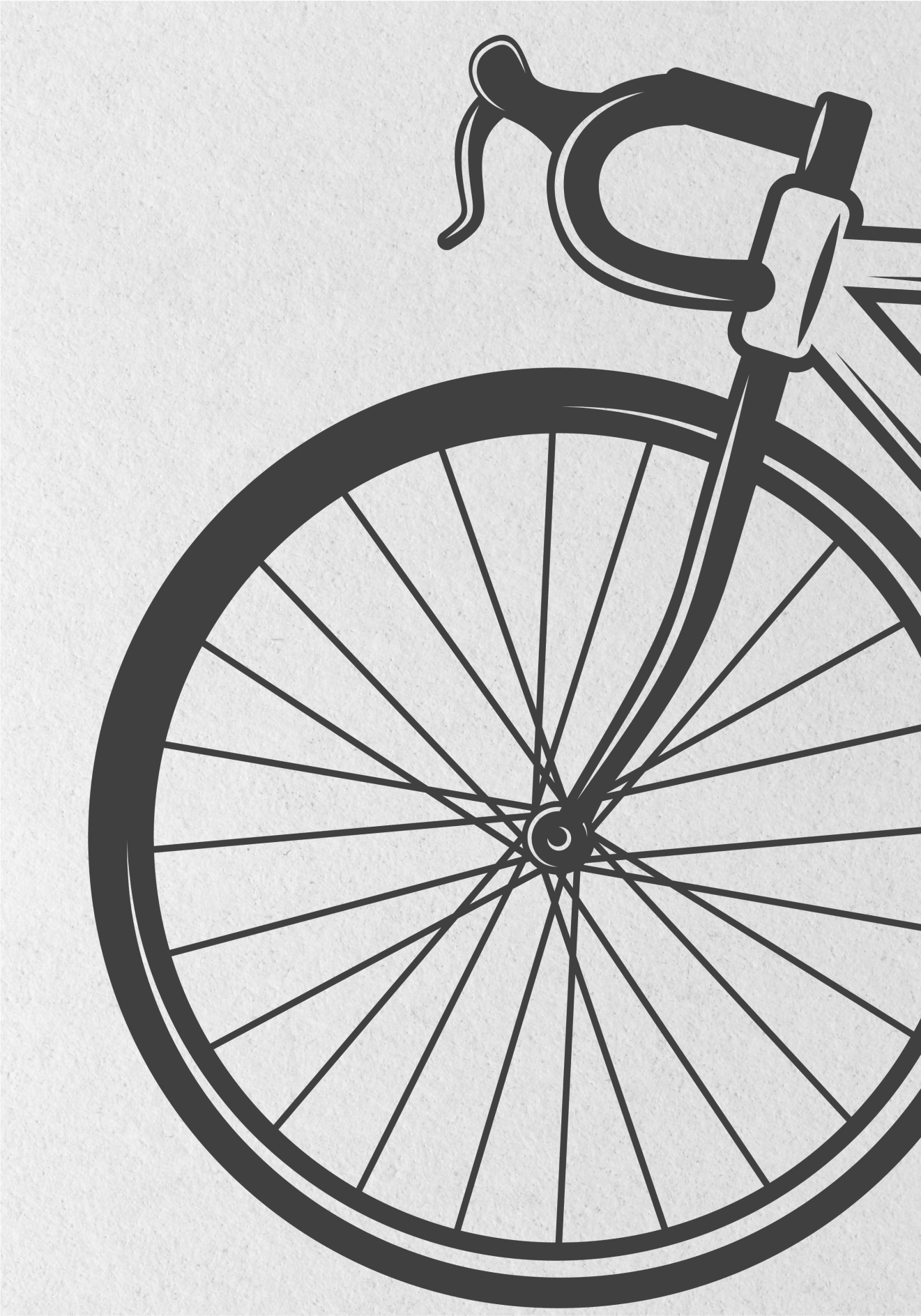 Poster ciclismo bicicleta minimalista - TenVinilo