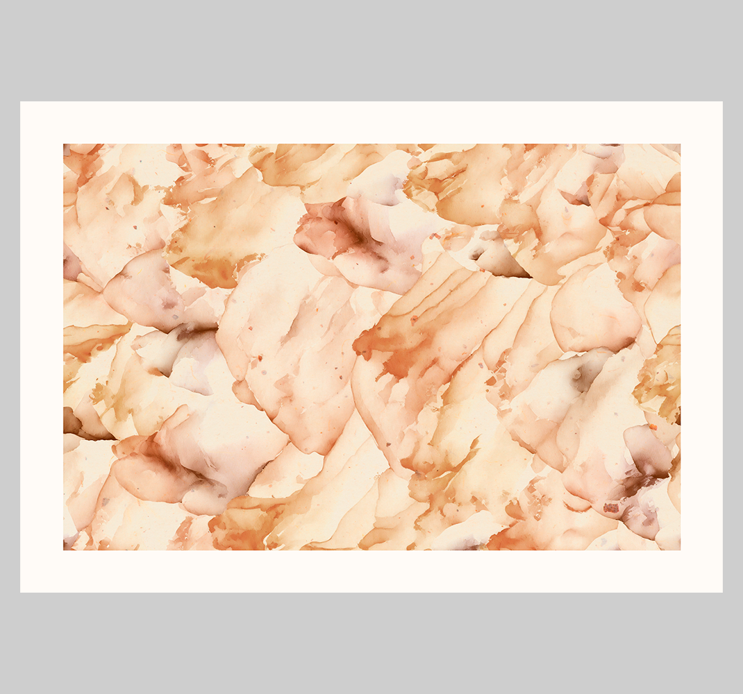 Poster abstracto acuarela con marco blanco - TenVinilo