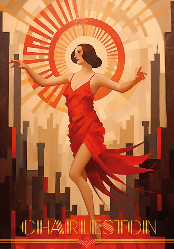 Poster Art Déco charlestón - TenVinilo