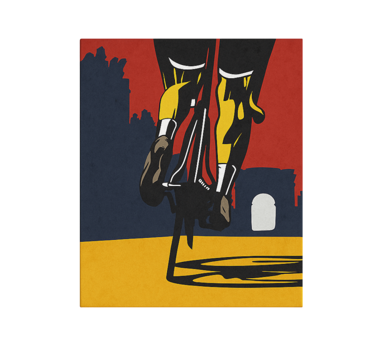 Cuadro deporte cállate piernas - TenVinilo