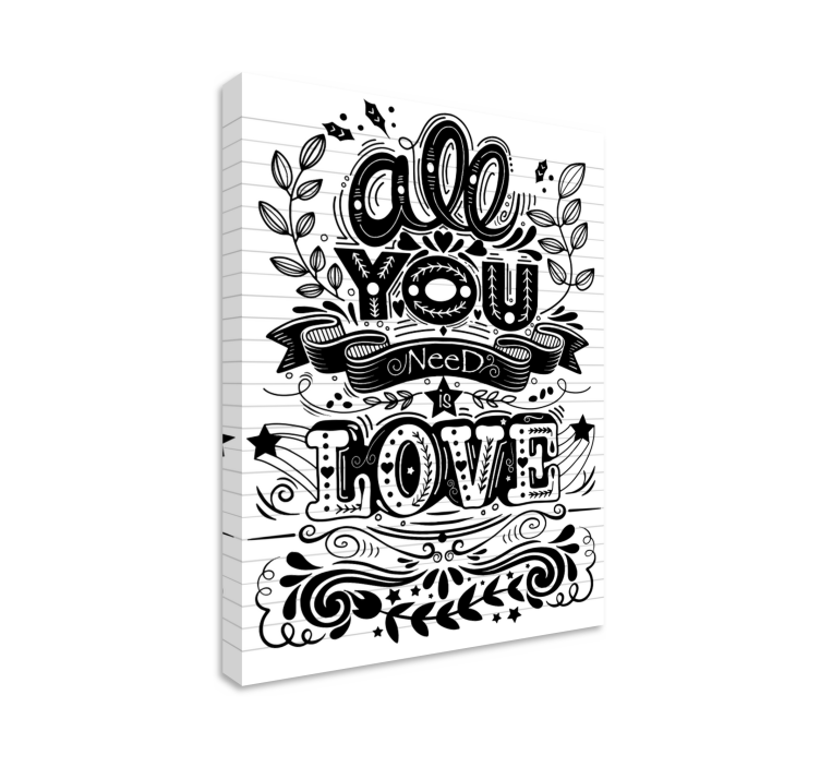 Cuadro frases motivadoras de amor - TenVinilo