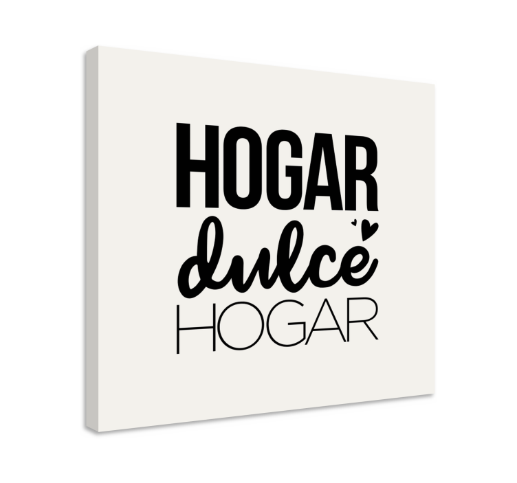 Cuadro recibidor hogar dulce hogar corazón - TenVinilo