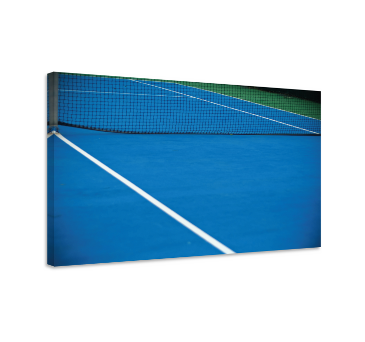 Cuadro casa Cancha de tenis azul - TenVinilo