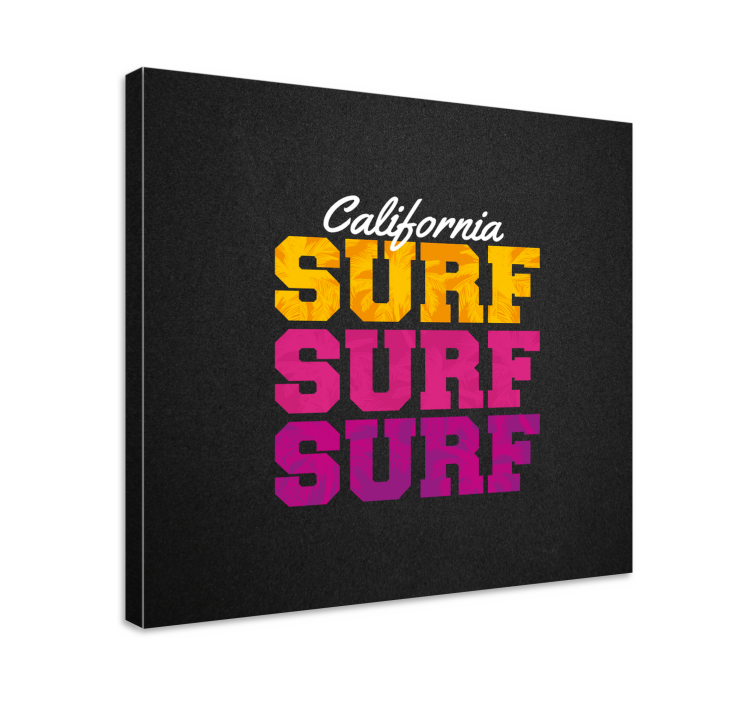 Cuadro deporte estilo surf de california - TenVinilo