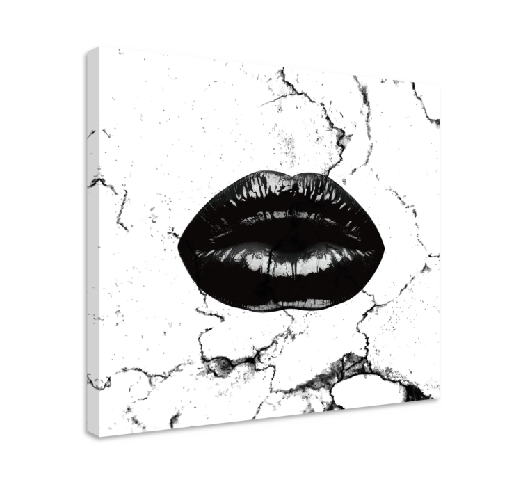 Cuadro paisajes labios negros intensos - TenVinilo