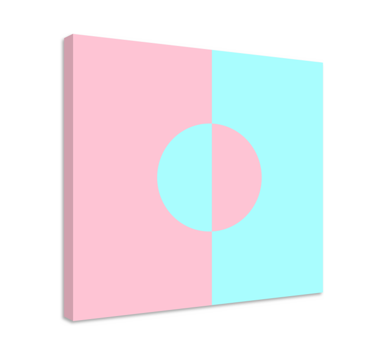 Cuadro figuras geométricas círculo y división - TenVinilo