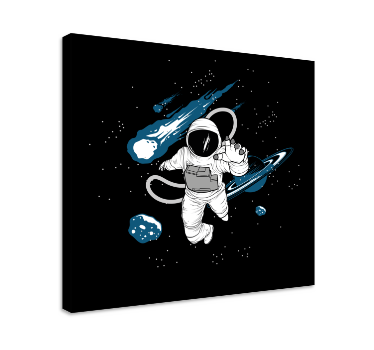 Cuadro decorativo videojuego astronauta en el universo - TenVinilo