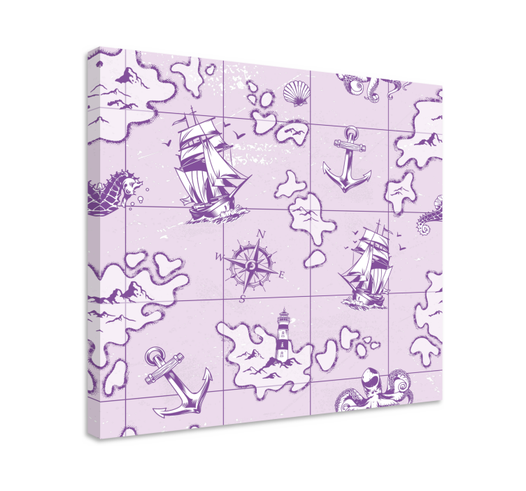 Cuadro de marineros con brújula náutica vintage - TenVinilo