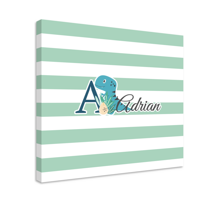 Cuadro de dinosaurios dino juguetón de adrián - TenVinilo