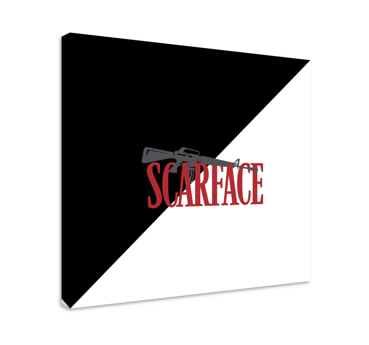 Cuadro decorativo videojuego logo de arma scarface - TenVinilo