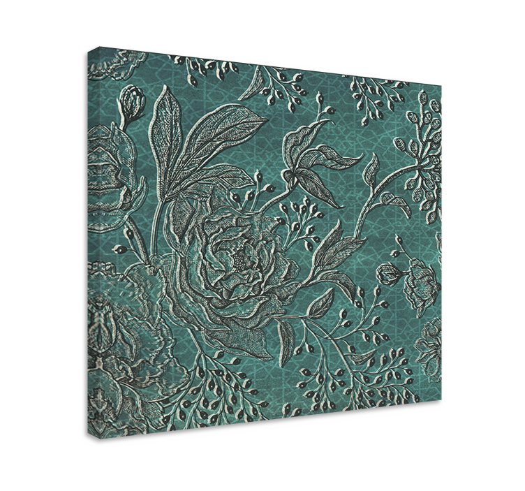 Cuadro de flores composición botánica elegante - TenVinilo