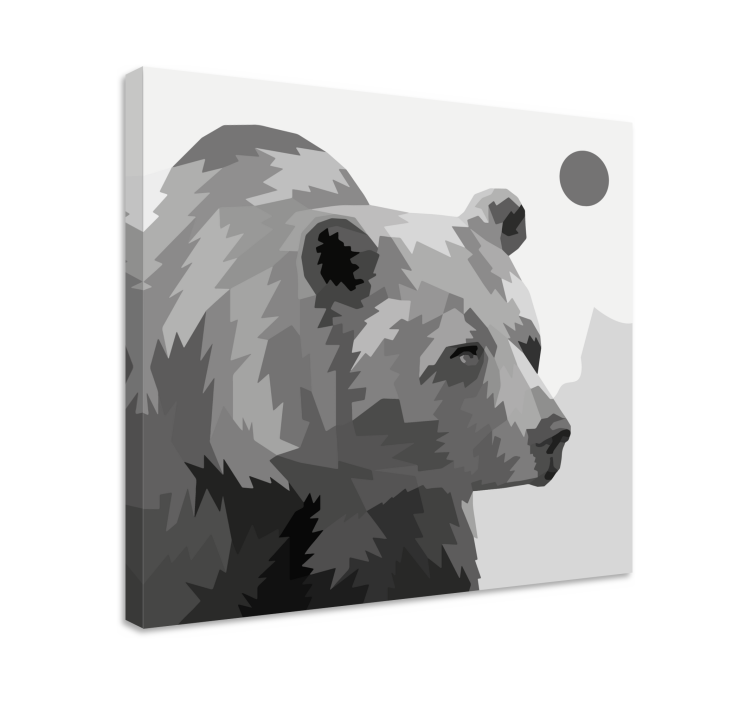 Cuadro animales retrato de oso majestuoso - TenVinilo