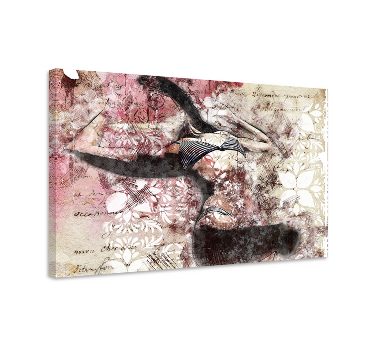 Cuadro de personas silueta de bailarín - TenVinilo