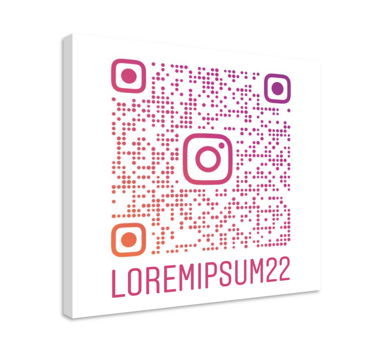 Cuadro personalizable código QR de Instagram personalizado - TenVinilo