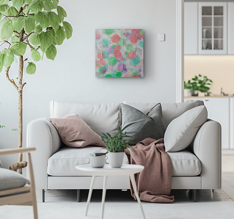 Cuadro retro vintage los azulejos manchados de Gaudí - TenVinilo