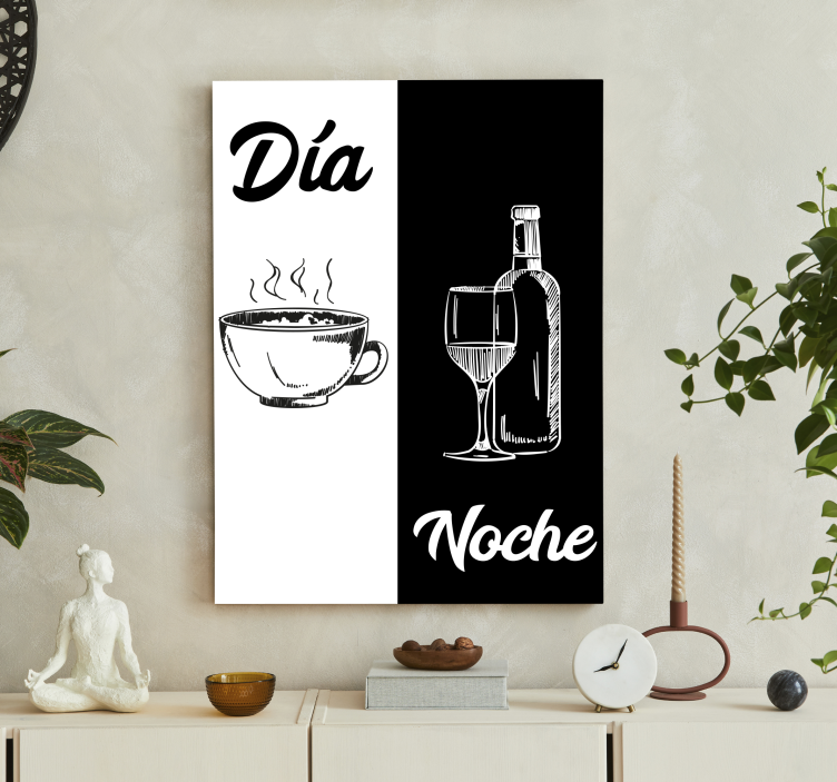 Cuadro para cocina Divertida cocina en blanco y negro - TenVinilo