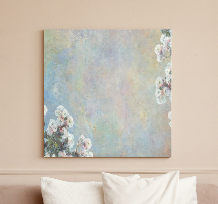 Cuadro de flores inspiración floral delicada - TenVinilo