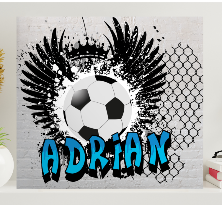 Cuadro deporte diseño inspirado en el fútbol - TenVinilo