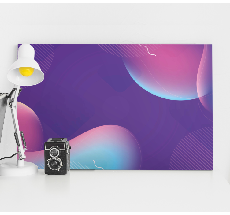 Cuadro moderno formas fluídas abstractas - TenVinilo