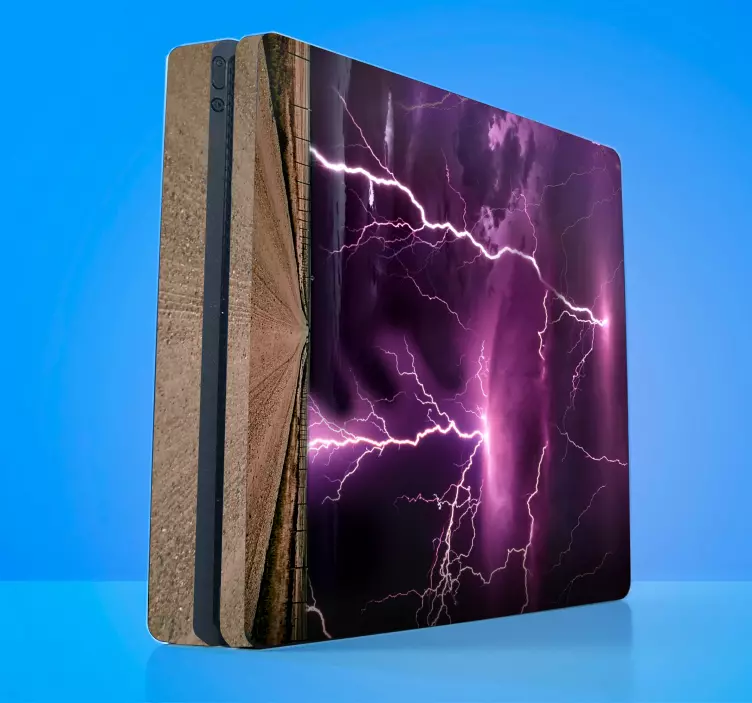 Vinilo para PS4 tormenta rayos - TenVinilo