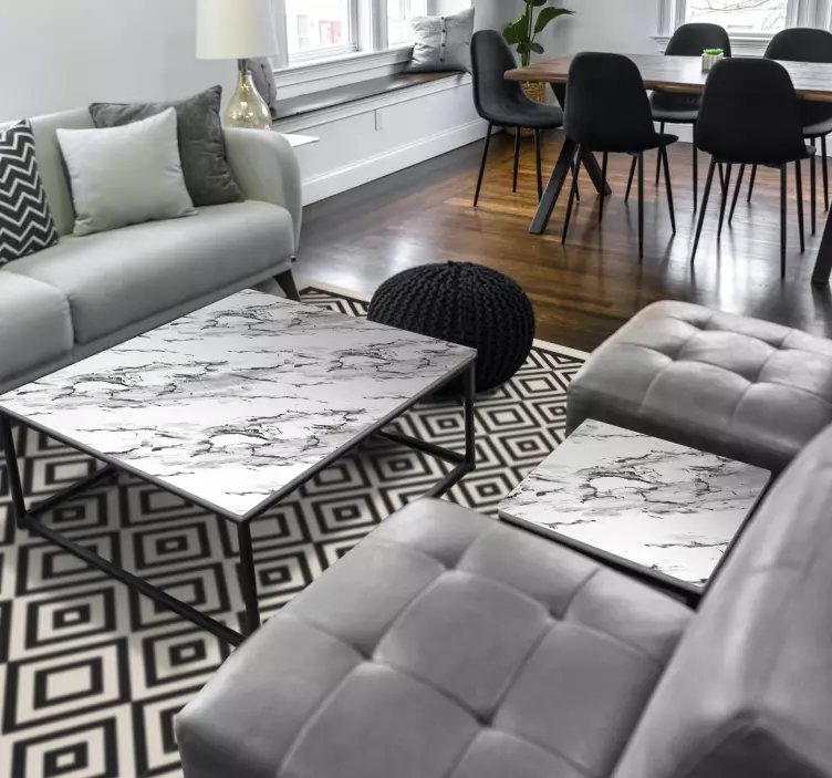 Vinilo para muebles mármol elegante gris - TenVinilo