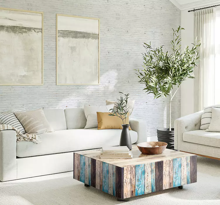 Vinilo para mueble efecto madera vintage - TenVinilo