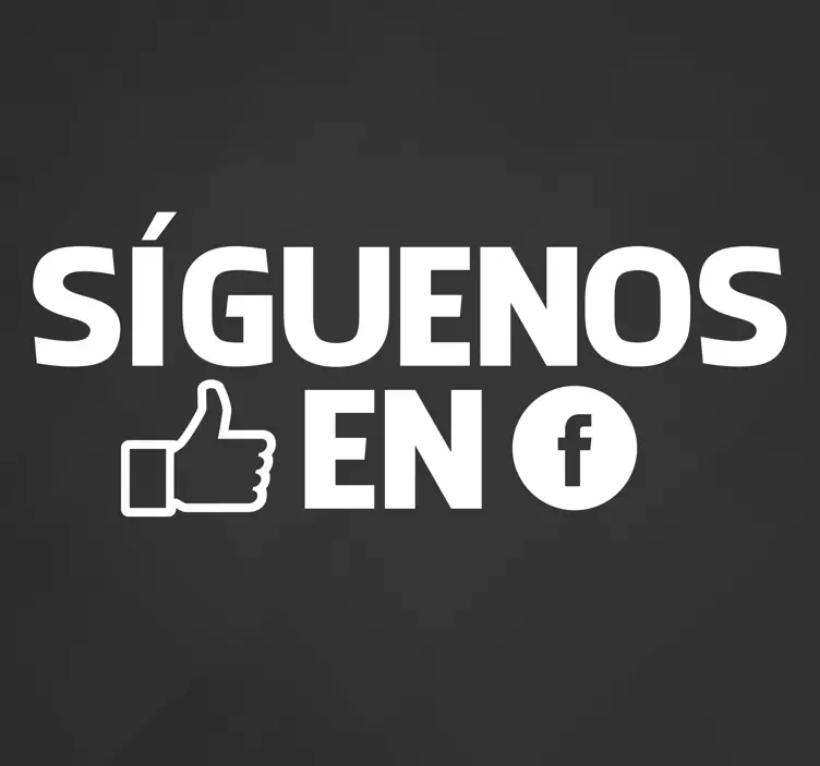 Vinilo negocios síguenos facebook - TenVinilo