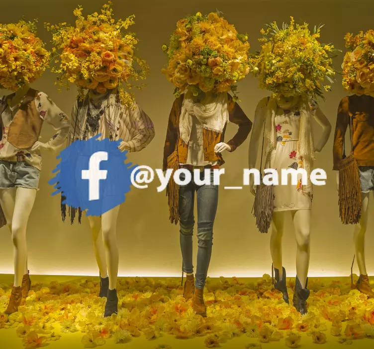 Vinilo Facebook para escaparates personalizable - TenVinilo