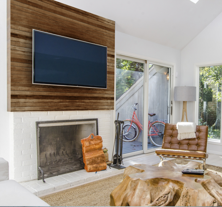 Vinilo para mueble listones de madera - TenVinilo