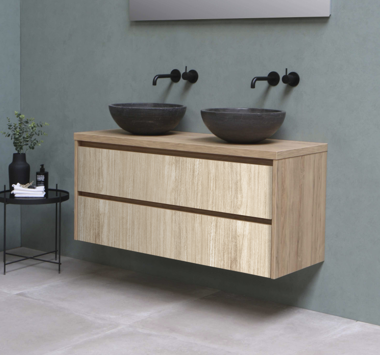 Vinilo para mueble madera de color claro - TenVinilo