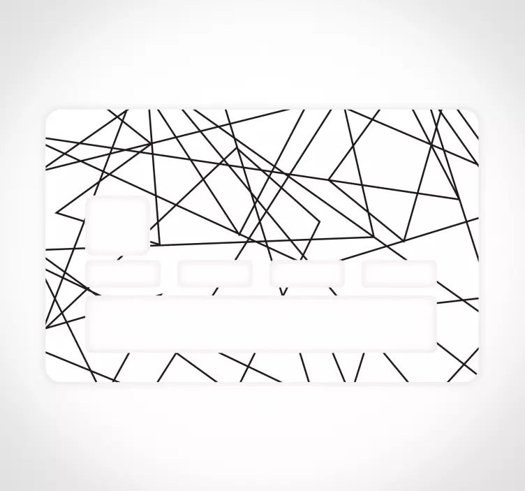 Pegatina para tarjeta de crédito stripes - TenVinilo