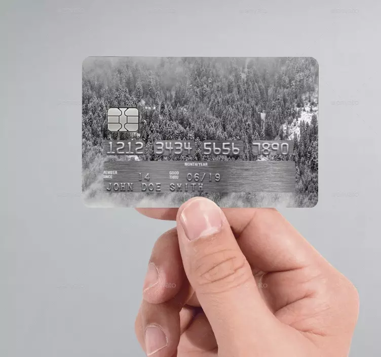 Pegatina para tarjeta de crédito forest - TenVinilo