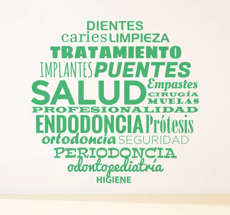 Vinilo decorativo conceptos dentista - TenVinilo