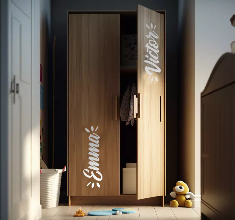 Vinilo para mueble nombre personalizable - TenVinilo