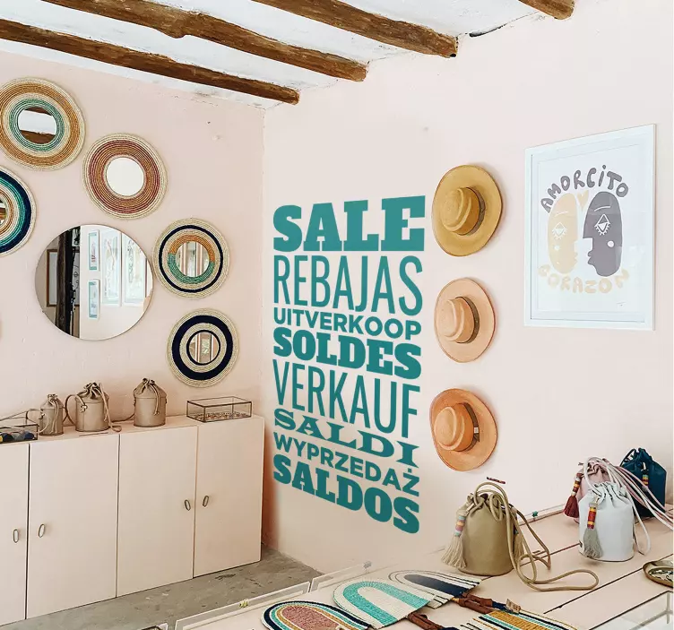 Vinilos para rebajas varios idiomas - TenVinilo