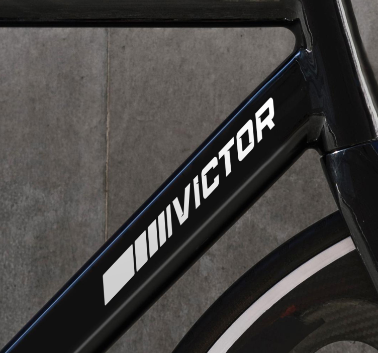 Vinilo bicicleta estilo deportivo - TenVinilo