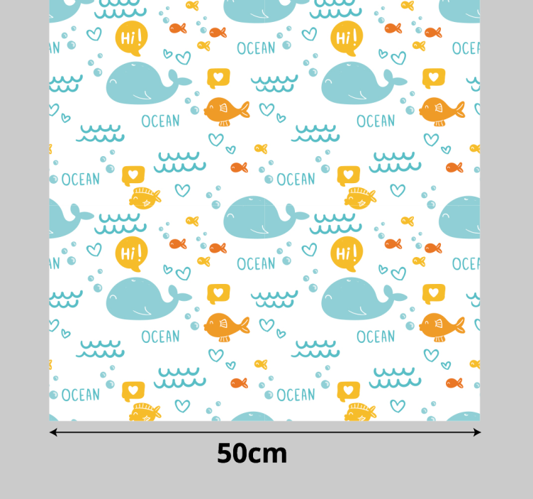 Vinilo para muebles océano colorido y feliz - TenVinilo
