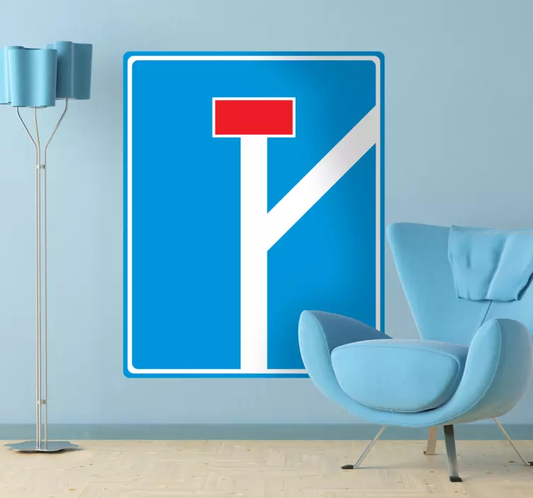 Adhesivo decorativo calle sin salida - TenVinilo