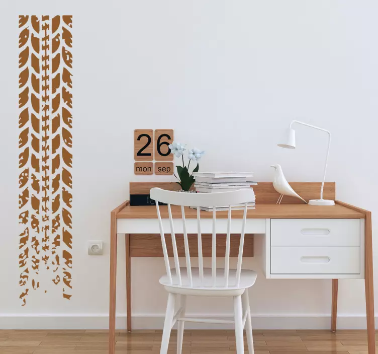 Adhesivo decorativo huella neumático - TenVinilo