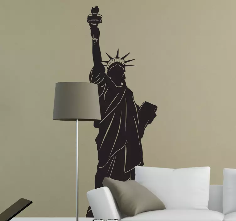 Adhesivo decorativo silueta liberty - TenVinilo