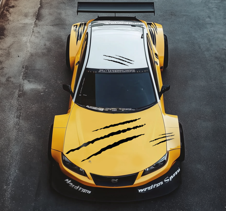 Pegatina coche conjunto de arañazos - TenVinilo